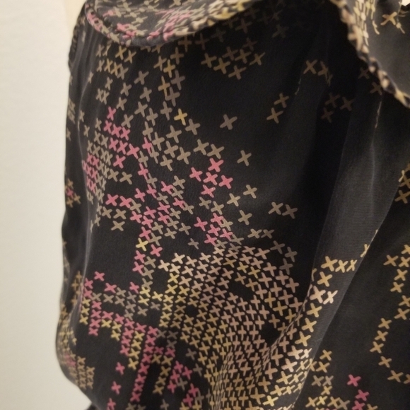 Parker Sz S 100%Silk Maxi Tank Dress Racer Back Whimsygoth Milkmaid Dark fairy - Picture 5 of 8